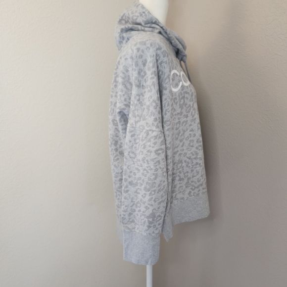 Calvin Klein Women's Size XLarge Leopard Animal Print Cowl Neck Sweatshirt Box2 - Picture 6 of 12